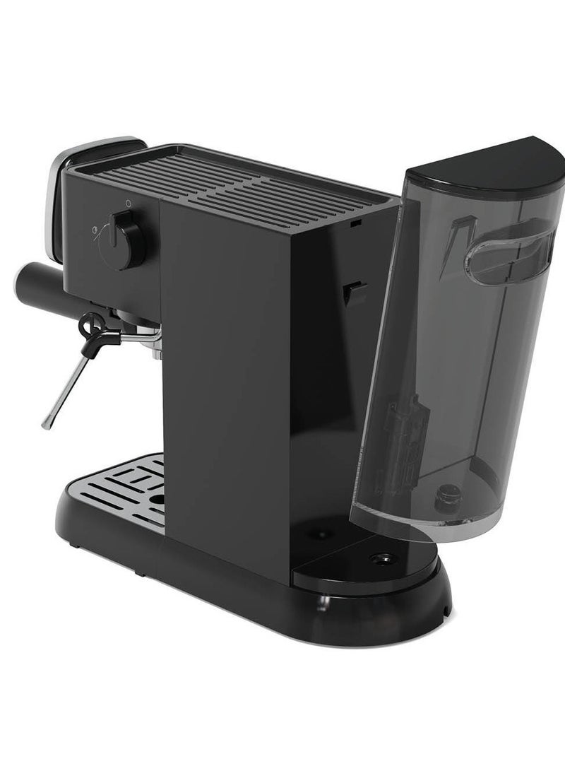 Arzum - Okka Solo Espresso Machine Semi Automatic Power : 1628 W Pressure: 15 bar Water Capacity: 1.1 liters OK0034-0500 Black/Silver 1.1 L 1628 W OK0034-0500 Black/Silver - Image 1