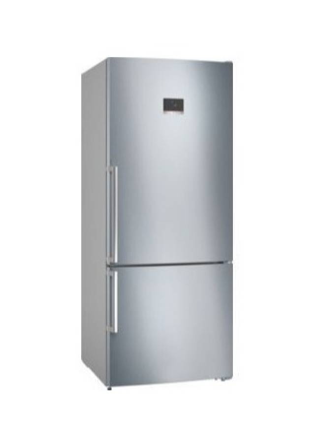BOSCH - Fridge Series 6 with freezer at bottom Free-standing Net Capacity 526 Liter Multi Airflow System Stainless steel with anti-fingerprint KGN76CI3E8 silver - Image 1