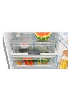 BOSCH Fridge Series 6 with freezer at bottom Free-standing Net Capacity 526 Liter Multi Airflow System Stainless steel with anti-fingerprint KGN76CI3E8 silver  - Image 4