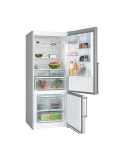 BOSCH Fridge Series 6 with freezer at bottom Free-standing Net Capacity 526 Liter Multi Airflow System Stainless steel with anti-fingerprint KGN76CI3E8 silver  - Image 2