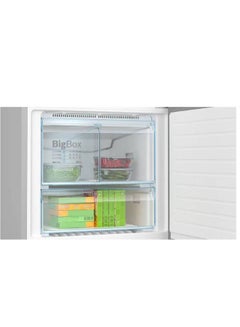 BOSCH Fridge Series 6 with freezer at bottom Free-standing Net Capacity 526 Liter Multi Airflow System Stainless steel with anti-fingerprint KGN76CI3E8 silver  - Image 5