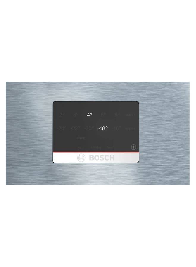 BOSCH - Fridge Series 6 with freezer at bottom Free-standing Net Capacity 526 Liter Multi Airflow System Stainless steel with anti-fingerprint KGN76CI3E8 silver - Image 1