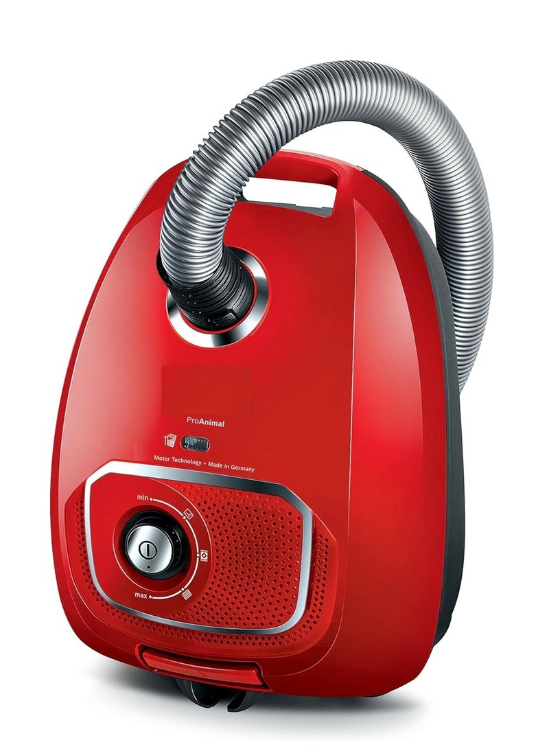 BOSCH - Series 4 Bosch vacuum cleaner Filtration system 600 Watt Germany red BGBS4PET1 600 W BGBS4PET1 red - Image 1
