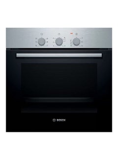 BOSCH Series 2 Built-In Oven 60 cm, 66L Capacity, 5 Heating Modes, Fast Preheat- Stainless Steel HBF011BR0Q Silver  - Image 1