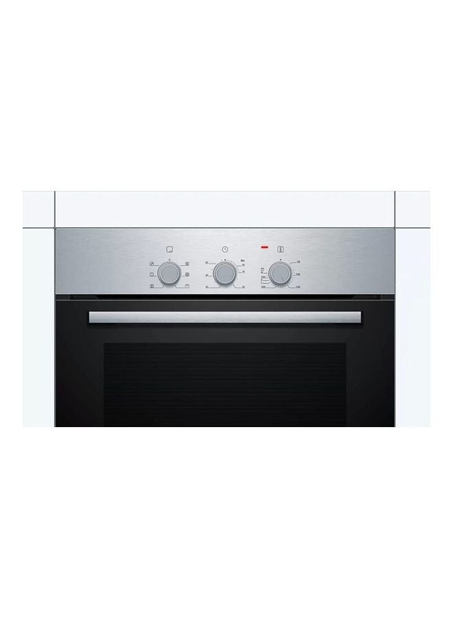 بوش Series 2 Built-In Oven 60 cm, 66L Capacity, 5 Heating Modes, Fast Preheat- Stainless Steel HBF011BR0Q Silver  - Image 3