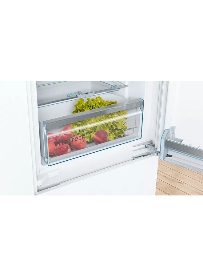 BOSCH - Series 6 Built-In Refrigerator with Bottom Freezer, 270L Capacity, LowFrost 1000 W KIS87AF3E8 White - Image 1