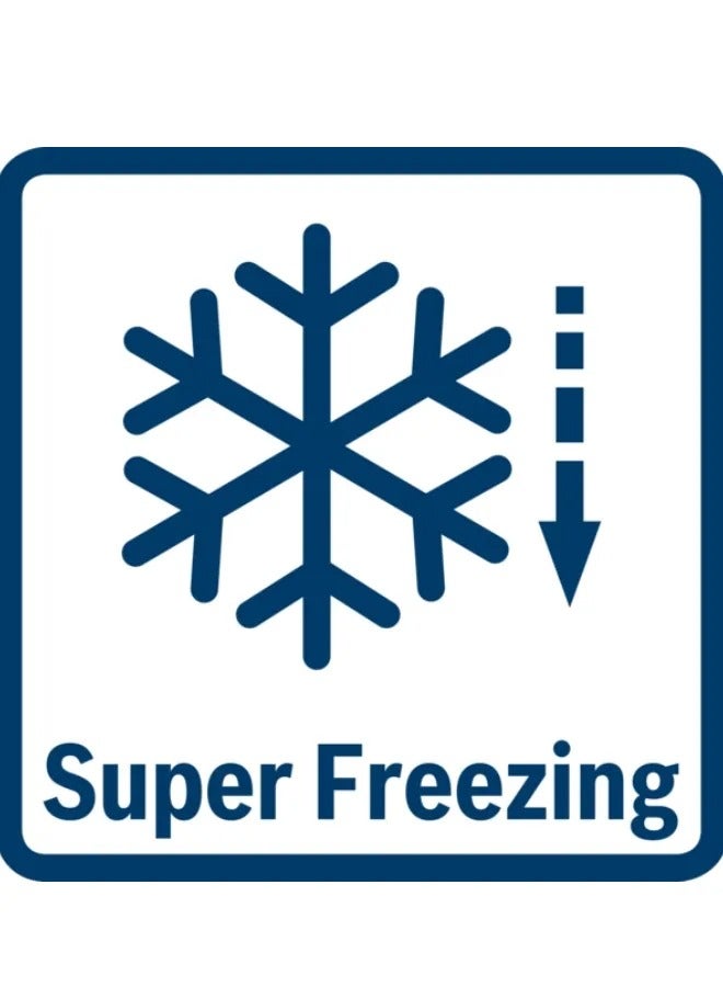 BOSCH - Series 4 No Frost Refrigerator , 522L Capacity, Anti-Fingerprint, SuperCooling & SuperFreezing, VitaFresh - Silver ( KDN56XI3E8 ) 522 L KDN56XI3E8 Silver - Image 1