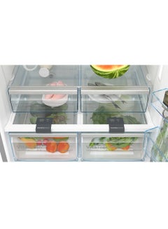 BOSCH Series 6 Freestanding Refrigerator with Bottom Freezer, 631L Capacity, VitaFresh XXL, SuperCooling, Stainless Steel with anti-fingerprint KGB86CIE0N Silver  - Image 3