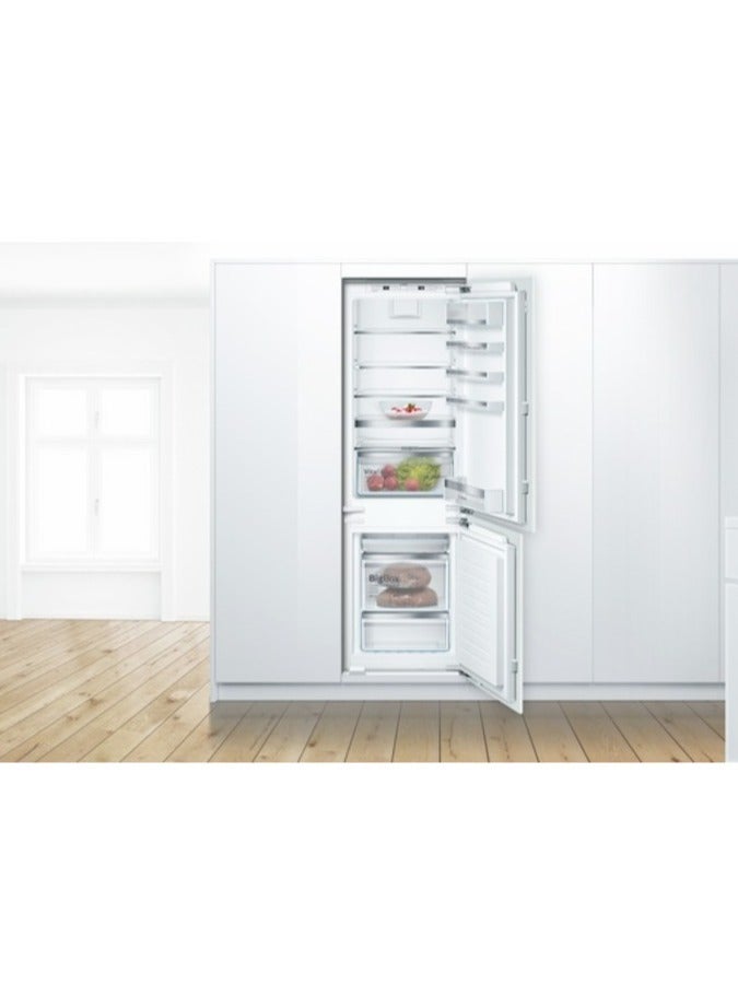 BOSCH - Series 6 Built-In Refrigerator with Bottom Freezer, 254 Liters, Fast Cooling, Humidity Control KIN86AF3M8 white - Image 1