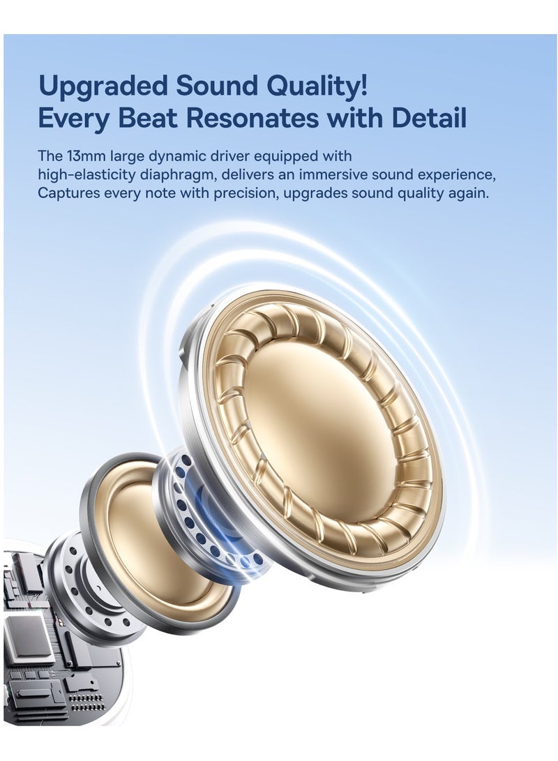 Baseus Wired Headphones, In-Ear Earphones with Half in-Ear Design, 3.5mm Jack Wired Earbuds with Microphone and Volume Control for iPhone, Samsung, Android, iPad, MP3 Players, and Most 3.5mm Audio Devices, High-Quality Sound, Comfortable Fit, Noise-Isolating, Durable and Lightweight Design 3.5mm - White  - Image 3