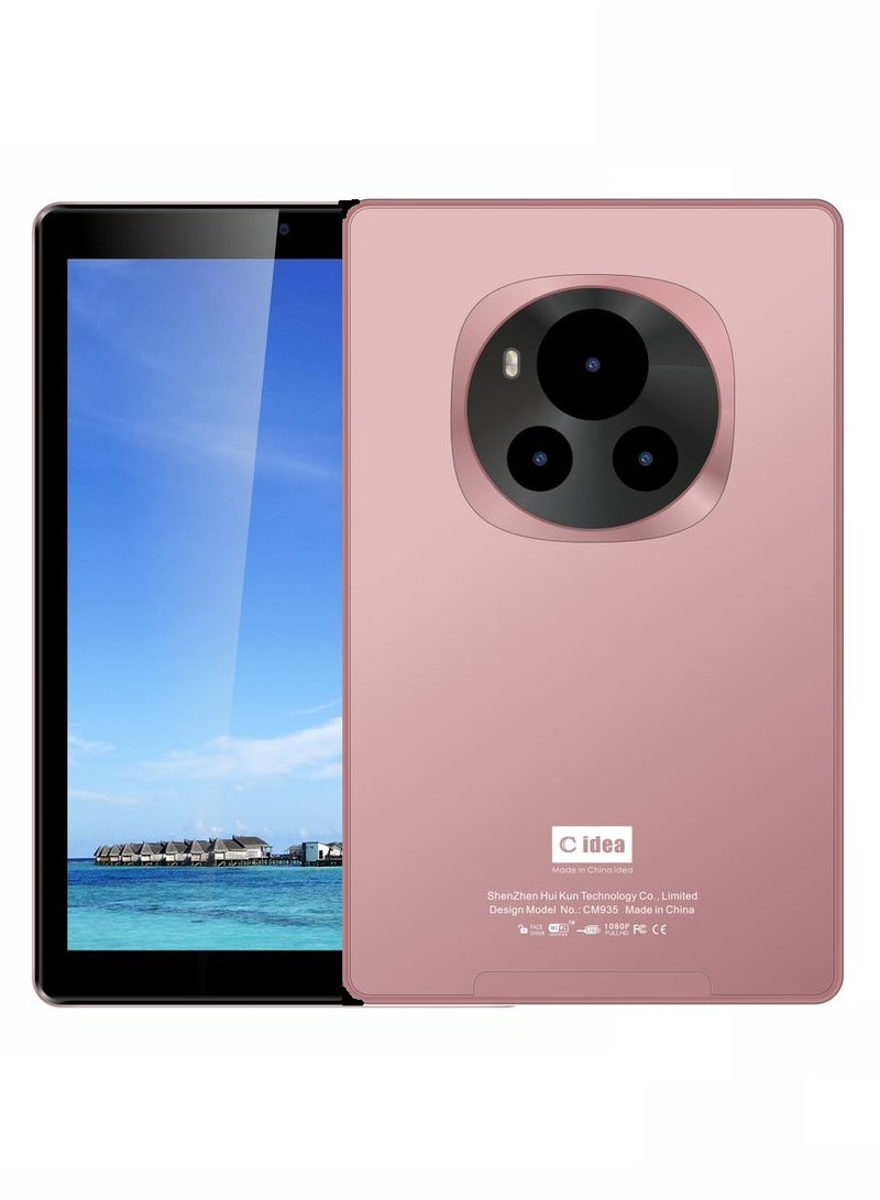 سي آيديا 9-Inch Smart Tablet IPS Screen 5G LTE Single SIM WiFi,  8GB RAM 512GB ROM Kids Tab Zoom TikTok Supported Android 13 Slim Tablet PC Pink  - Image 1