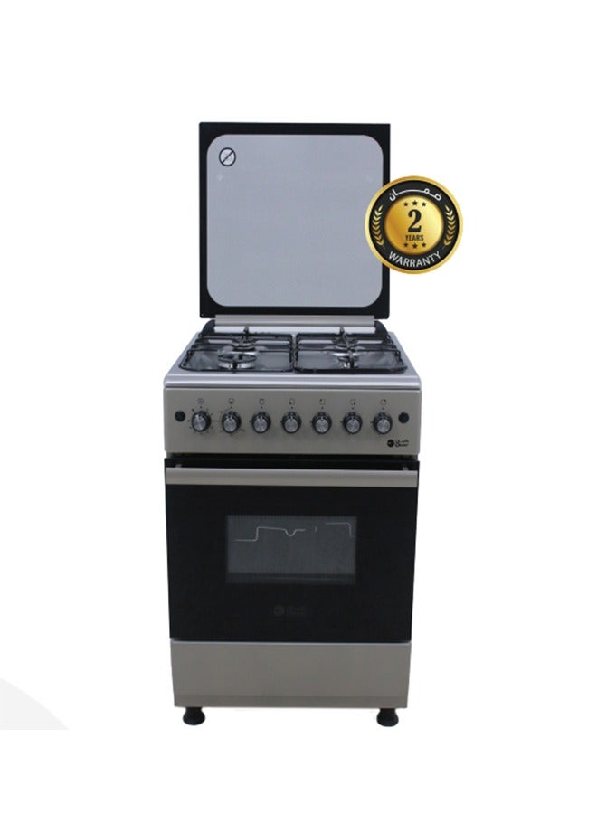 دانسات Cooker with top burners - oven and grill - DN54GW DN54GW Grey 
