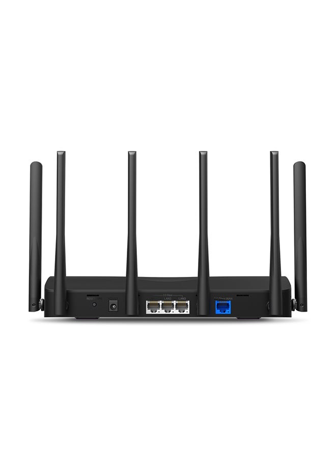 ميركوسيس TBE9300 Tri-Band Wi-Fi 7 Router|6GHz Band|Speeds up to 9.3 Gbps|Full 2.5Gbps Ports|6× Omni Directional High-Gain Antennas|Multi-Link Operation|320 MHz Channels(MR47BE) Black  - Image 2