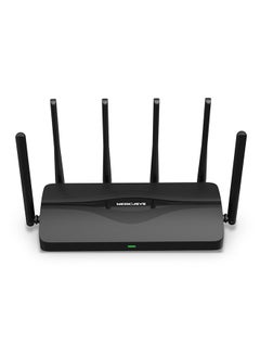 MERCUSYS TBE9300 Tri-Band Wi-Fi 7 Router|6GHz Band|Speeds up to 9.3 Gbps|Full 2.5Gbps Ports|6× Omni Directional High-Gain Antennas|Multi-Link Operation|320 MHz Channels(MR47BE) Black  - Image 1