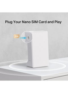 MERCUSYS 4G+Cat 6 up to 300 Mbps AC1200 Dual-Band Gigabit Router, Connect up to 64 Devices, SIM Card Plug and Play, Available WAN Connection, 867 Mbps + 300 Mbps WiFi(MB230-4G) White  - Image 4