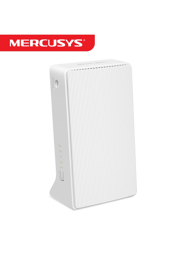 MERCUSYS - 4G+Cat 6 up to 300 Mbps AC1200 Dual-Band Gigabit Router, Connect up to 64 Devices, SIM Card Plug and Play, Available WAN Connection, 867 Mbps + 300 Mbps WiFi(MB230-4G) White - Image 1