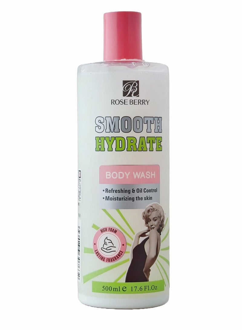 روز بيري Smooth Hydrate Body Wash 500ml 