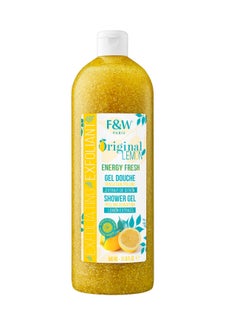 Fair and White Original Lemon Shower Gel peeling Sensation yellow 940ml  - Image 1