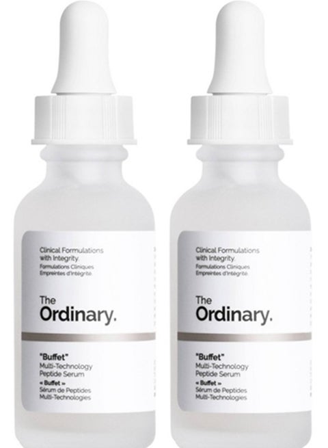 Buffet Multi-Technology Peptide Serum 2*30ml - seeks to smooth the complexion, reducing the appearance of fine lines and wrinkles 2*30ml
