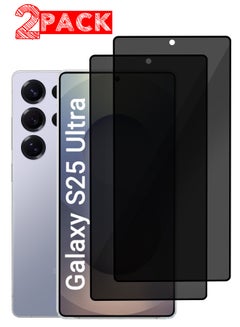 (for Samsung Galaxy S25 Ultra) 2Packs Privacy Screen Protector Anti-Bubble, Shock-Proof, High Durability Clear