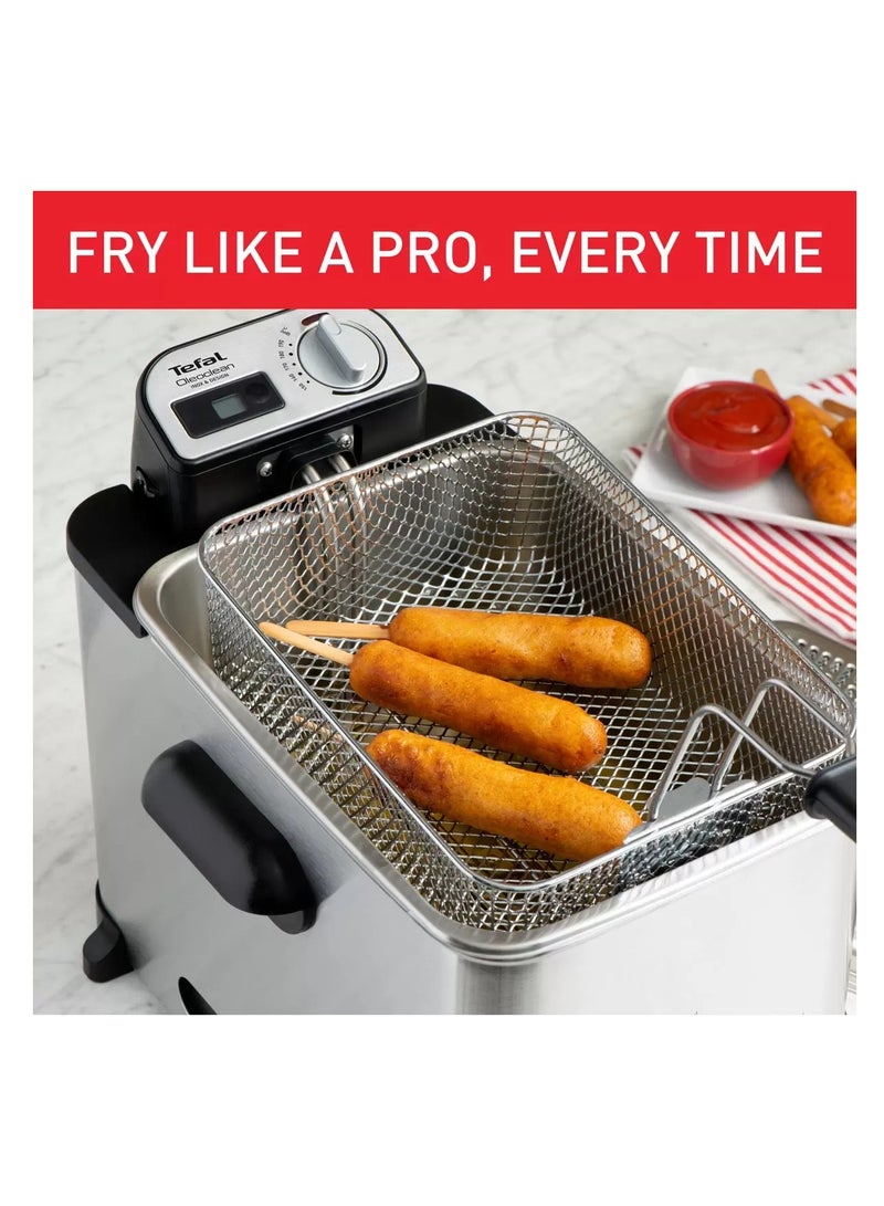 تيفال Oleoclean Pro Deep Fryer | Heatproof Mitts Included 3.5 L 2300 W FR8058G0 silver  - Image 5