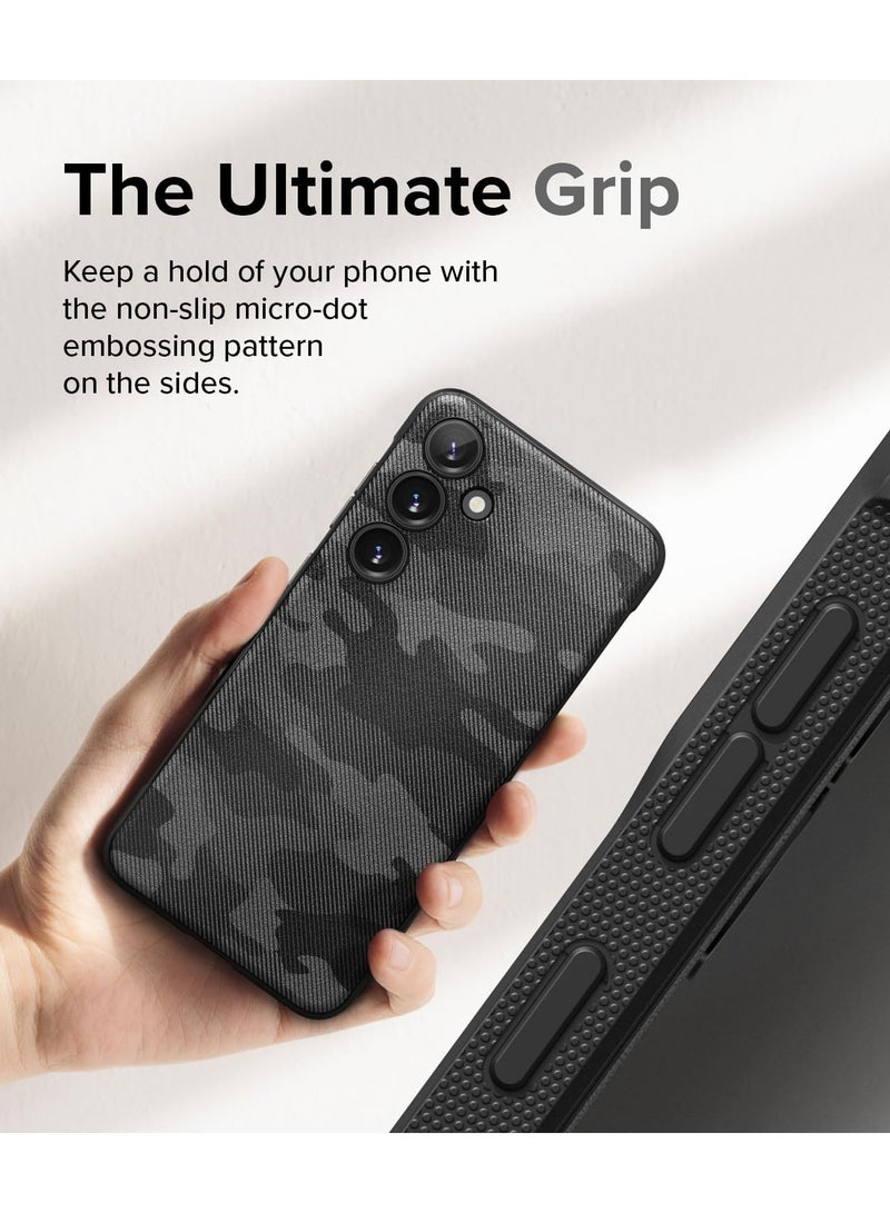 Ringke - Onyx [Feels Good in The Hand] Compatible with Samsung Galaxy S24 5G Case, Anti-Fingerprint Technology Prevents Oily Smudges Non-Slip Enhanced Grip Precise Cutouts for Camera Camo Black - Image 1