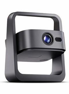 Wownect Latest Android 13.0 Mini Android Projector With Wi-Fi And Bluetooth 180 ANSI Lumens Electric Focus, Portable Smart Projector With Built-in Apps for Outdoor Home Theater WP101 Black  - Image 1