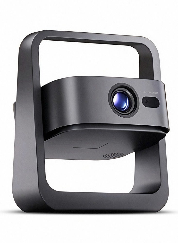 Wownect - Latest Android 13.0 Mini Android Projector With Wi-Fi And Bluetooth 180 ANSI Lumens Electric Focus, Portable Smart Projector With Built-in Apps for Outdoor Home Theater WP101 Black - Image 1