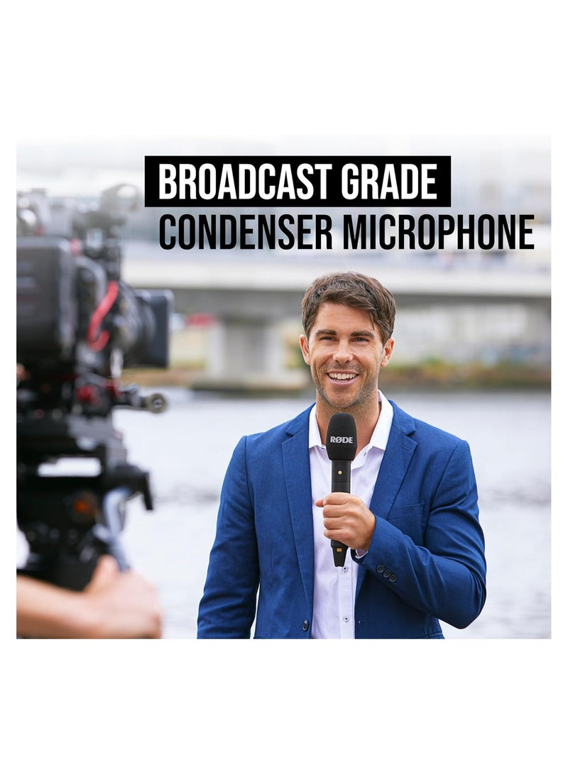 RODE Interview PRO Wireless Handheld Condenser Microphone Interview Pro Black  - Image 4