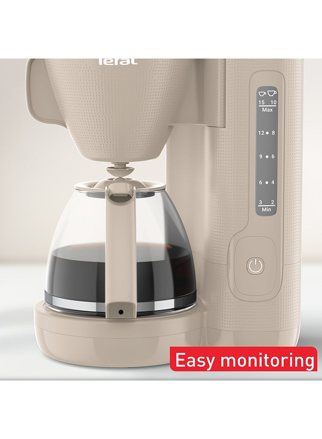 Tefal Morning Filter Coffee Maker with Permanent Filter | Swivel Filter | Holder with Ergonomic Handle| Large Water Tank | 1.25 L 1000 kW CM2M1B27 Grey  - Image 3