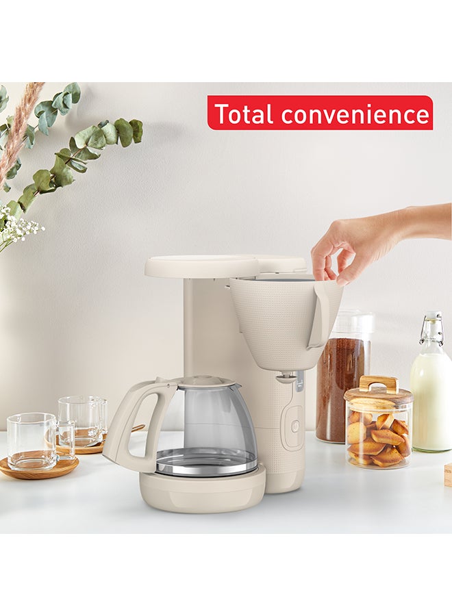 Tefal Morning Filter Coffee Maker with Permanent Filter | Swivel Filter | Holder with Ergonomic Handle| Large Water Tank | 1.25 L 1000 kW CM2M1B27 Grey  - Image 5