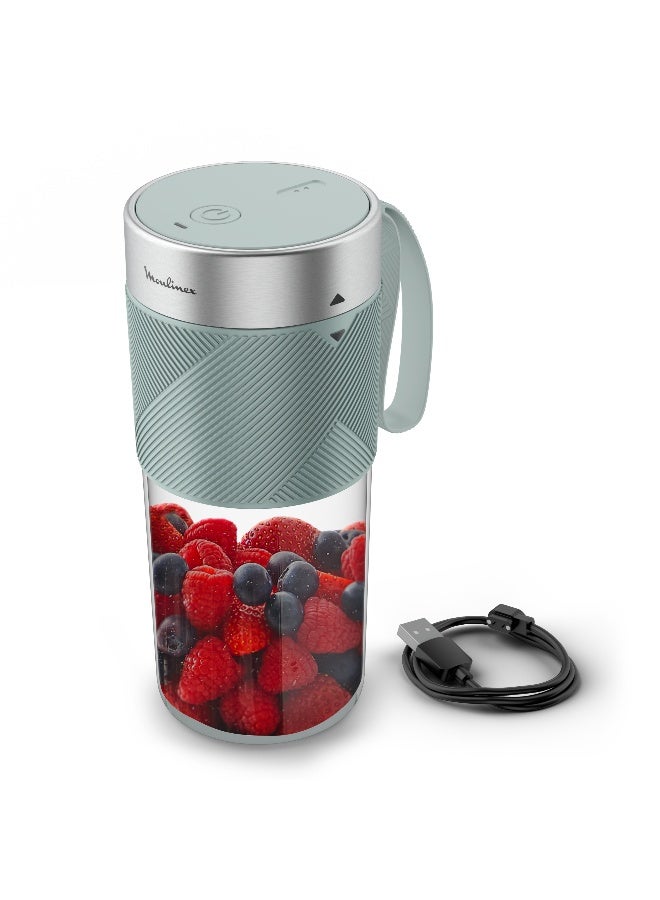 مولينكس Lightmix | Portable Blender | Powerful | Rechargeable | Dishwasher Safe Jar with Capacity 300 L 50 W LM1C0410 Blue - Image 1