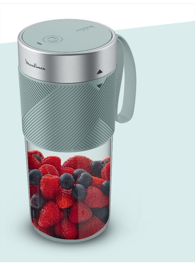 مولينكس Lightmix | Portable Blender | Powerful | Rechargeable | Dishwasher Safe Jar with Capacity 300 L 50 W LM1C0410 Blue - Image 2