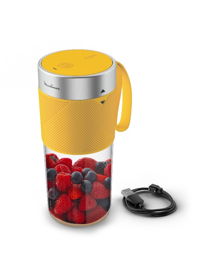 مولينكس Lightmix | Portable Blender | Powerful | Rechargeable | 300 L 50 W LM1C0210 Yellow - Image 1