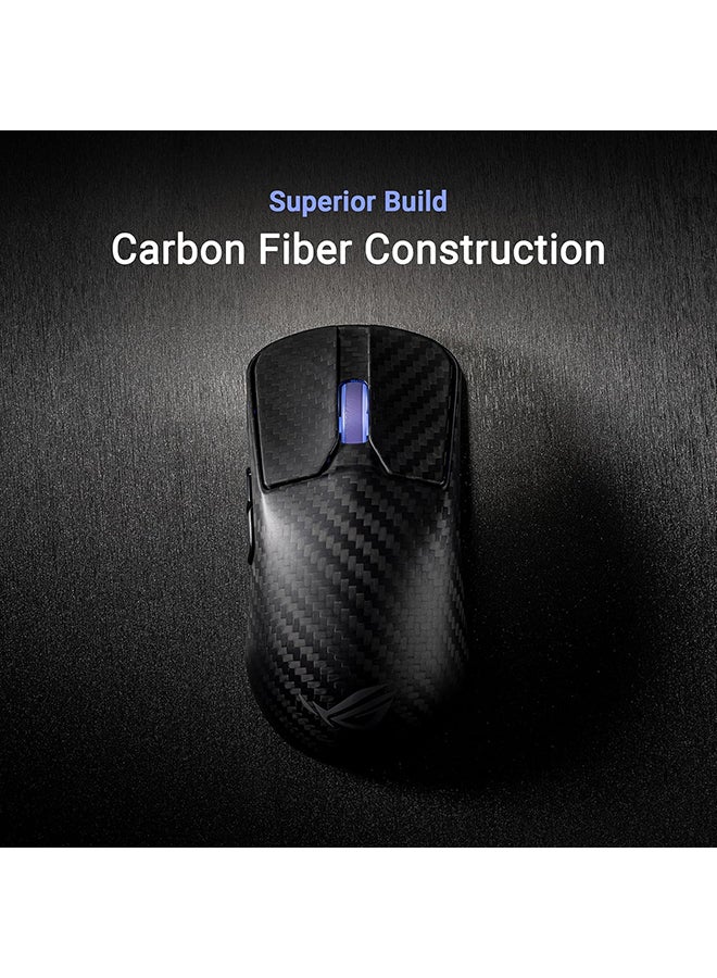 ASUS ROG Harpe Ace Extreme Wireless Gaming Mouse, Carbon Fiber Build, 47g Lightweight, AimPoint Pro 42K Optical Sensor, Optical Micro Switches, ROG Polling Rate Booster, Esports & FPS Gaming, Black  - Image 5