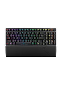 أسوس ROG Strix Scope II 96 RX Wireless Gaming Keyboard, Tri-Mode connection, Pre-lubed ROG RX Blue Optical Switches, dampening foam, additional ROG-themed ABS keycaps, AR layout  - Image 1