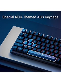 أسوس ROG Strix Scope II 96 RX Wireless Gaming Keyboard, Tri-Mode connection, Pre-lubed ROG RX Blue Optical Switches, dampening foam, additional ROG-themed ABS keycaps, AR layout  - Image 5