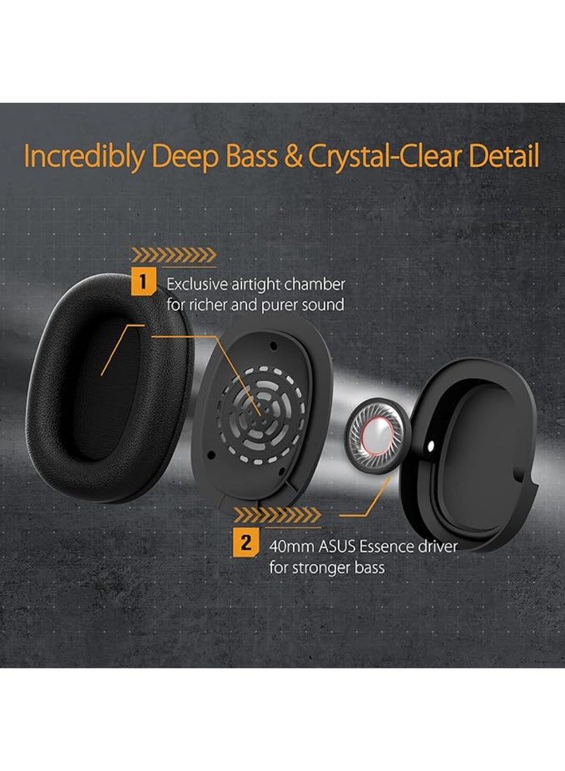 ASUS - A302 TUF Gaming H1 Wired Headset | Discord Certified Mic, 7.1 Surround Sound, 40Mm Drivers, 3.5Mm, Lightweight, For Pc, Switch, Ps4, Ps5, Xbox One, Xbox Series X | S, And Mobile Devices - Image 1