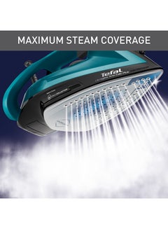 Tefal Ultragliss Plus Steam Iron | 50 g/Minute Cont. Steam Output | 260 g/Minute Steam Burst | Exceptional Glide | Safety Auto-Off | Made in France | 270 ml 2800 kW FV6848G0 Black Glama / Maldives Metal  - Image 4