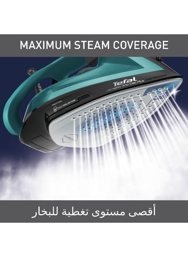 تيفال مكواة بخار أولترا جليس بلس | 50 جرام/دقيقة من بخار مستمر | 260 جرام/دقيقة من انفجار البخار | انزلاق استثنائي | إيقاف تلقائي للسلامة | صنع في فرنسا - Image 5
