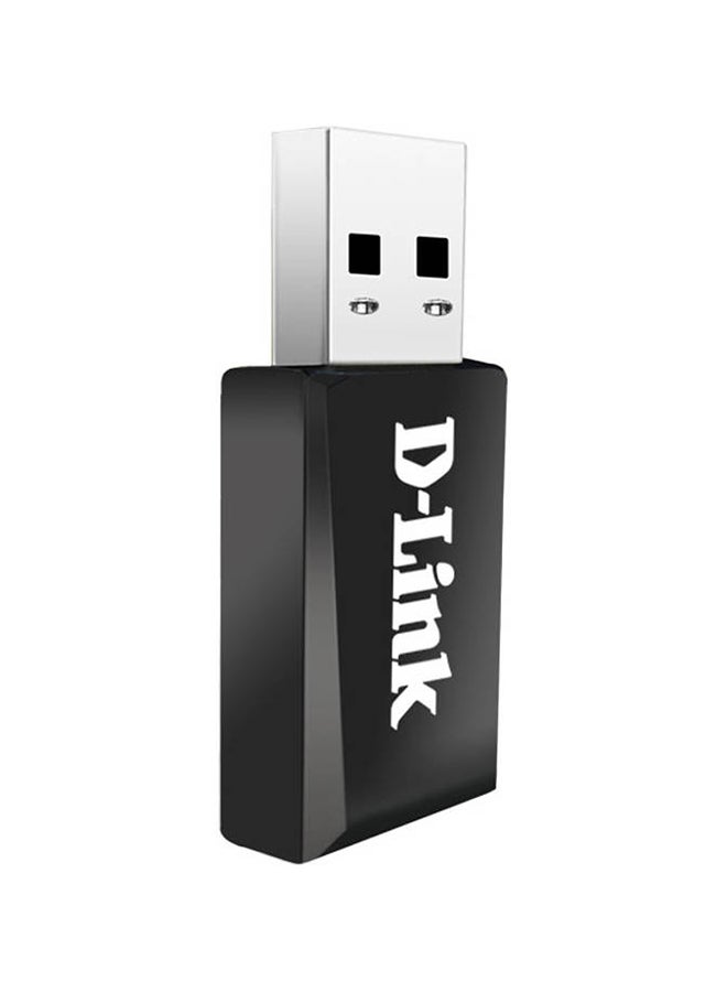 D-Link AC1300 MU-MIMO Wi-Fi USB Adapter, MU-MIMO, USB 3.0, 5 GHz, Integrated Antenna, Wireless Speed 400 Mbps (2.4 GHz), 866Mbps (5 GHz) | DWA-182 Black  - Image 2