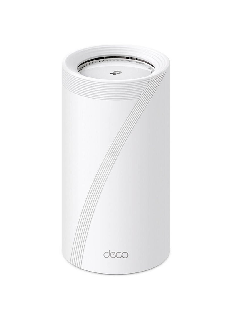 TP-LINK - Deco BE85 Tri-Band WiFi 7 BE19000 Whole Home Mesh System, Up to 19 Gbps WiFi Speed, 10Gbps WAN/LAN Port, 2.5 Gbps, 8 Antennas, AI-Roaming, 44 MU-MIMO, HomeShield, (1-Pack) Deco BE85 White - Image 1