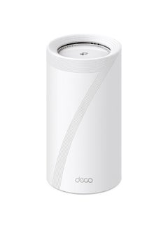 TP-LINK Tri-Band WiFi 7 BE19000 Whole Home Mesh System, 12-Stream 22 Gbps, 10G + 2.5G Ports Wired Backhaul, 8 High-Gain Antennas | VPN, AI-Roaming, 44 MU-MIMO (1-Pack x 3) Deco BE85 White  - Image 2