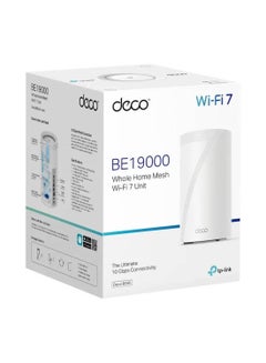 TP-LINK Tri-Band WiFi 7 BE19000 Whole Home Mesh System, 12-Stream 22 Gbps, 2 10G + 2x2.5G Ports Wired Backhaul, 8 High-Gain Antennas | VPN, AI-Roaming, 44 MU-MIMO (1-Pack x 5) Deco BE85 White  - Image 4