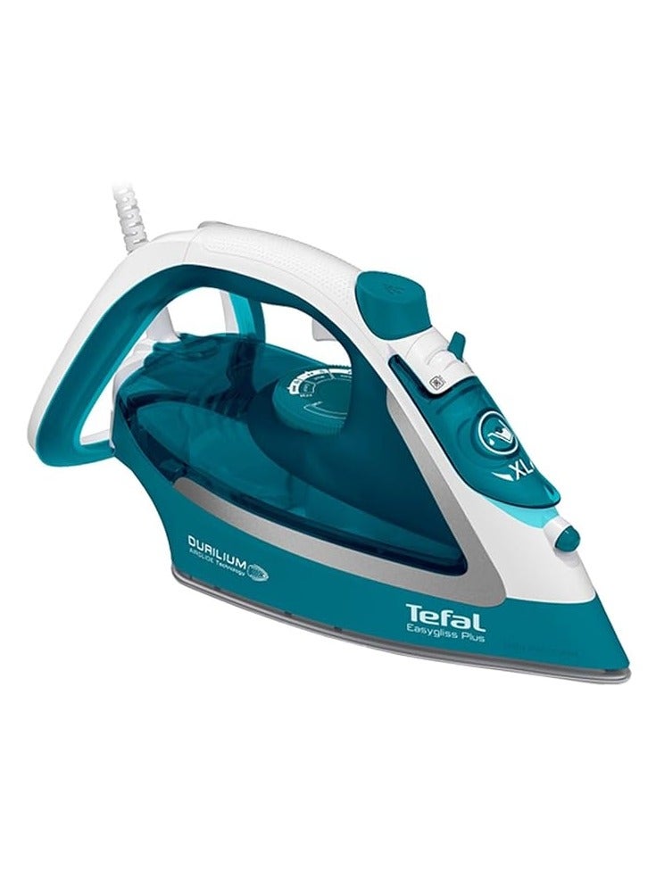Tefal Easygliss Plus 2700 Watt Steam Iron Aqua Blue Auto off 240 g min Anti Drip FV5772E2 270 ml 27010 W FV5772E2 Aqua Blue - Image 1