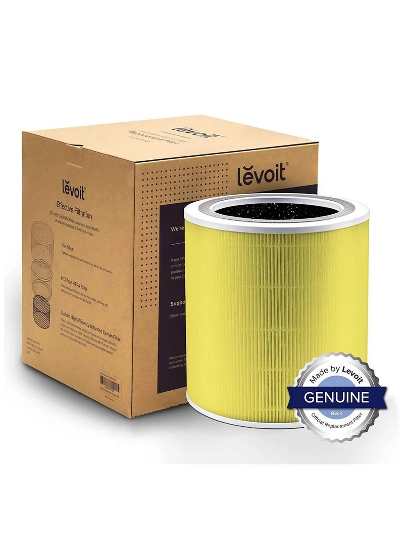 LEVOIT Core 400S Pet Allergy Carbon 400S Replacement Filter Yellow - Image 1