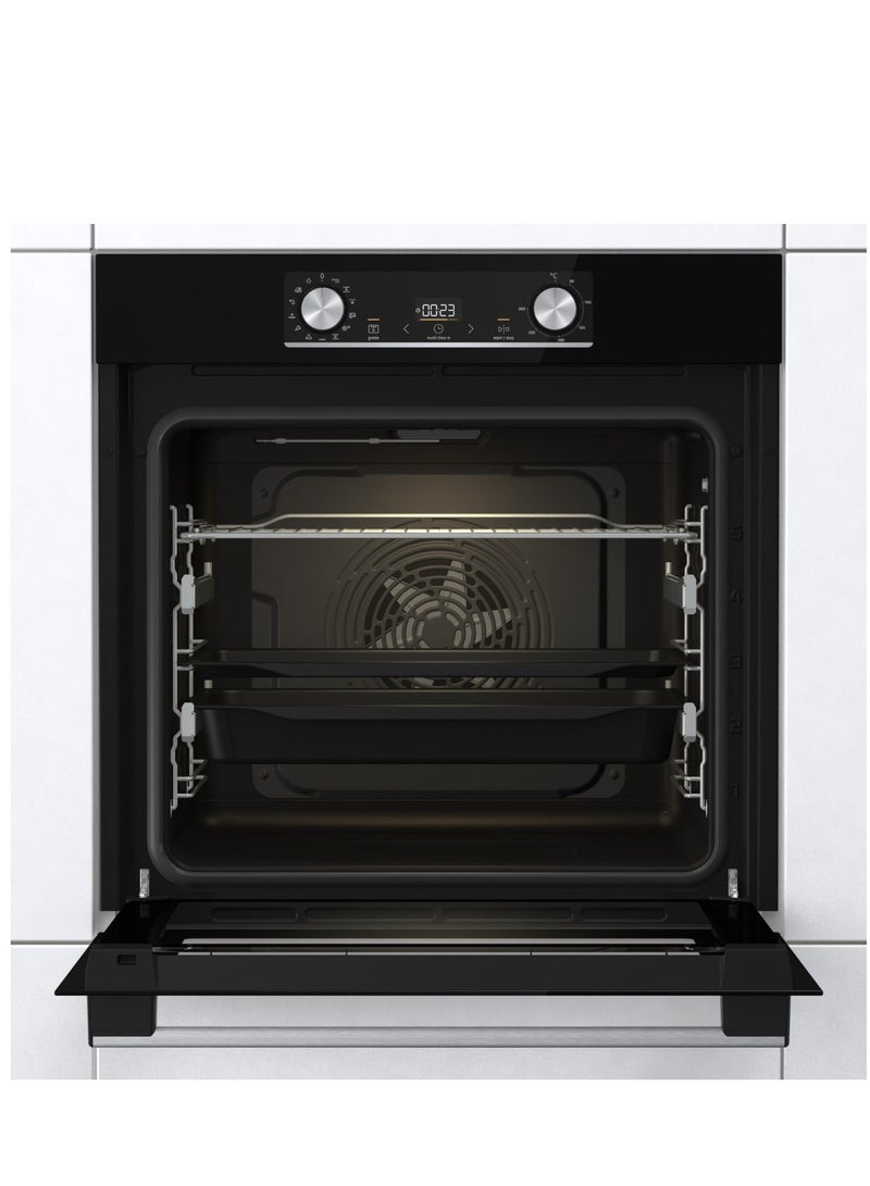 Gorenje Electric built in oven with Grill 60 cm multi function 77 liters stainless steel BOSX6737E09BG 77 L 3500 W BOSX6737E09BG Black  - Image 2