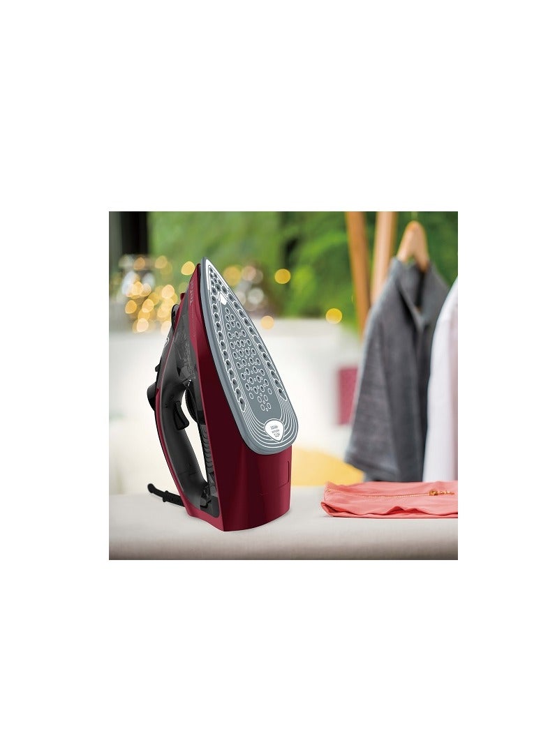 تيفال - Tefal Express Steam+ BLACK GLAMA - Steam Iron - 2600W - Ceramic X- Glide Soleplate Technology - Auto Off - Continuous Steam Output up to 45 g/minute - Steam Boost up to 210 g/minute - FV2869E2 270 ml 2600 W FV2869E2 BLACK GLAMA - Image 1