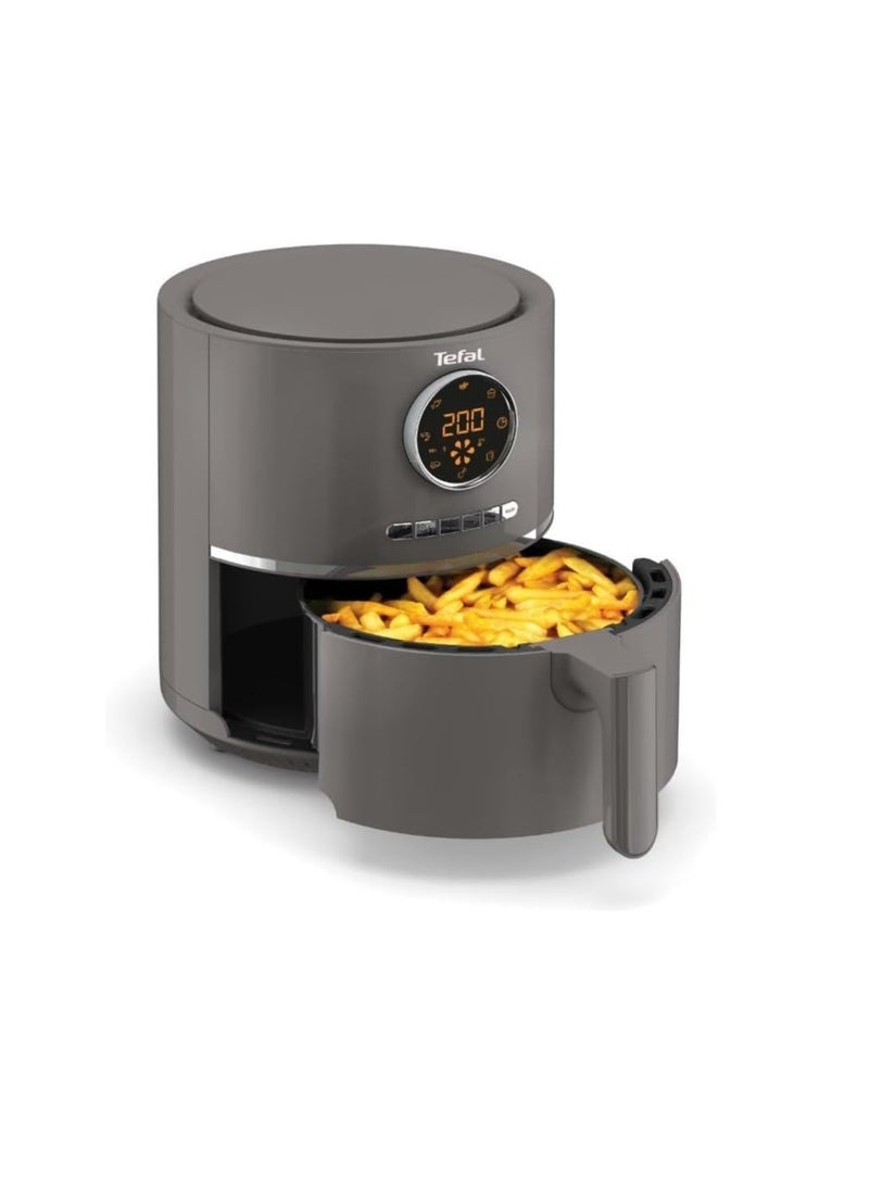 Tefal - Tefal Ultra Fry (Digital) - Air Fryer - 4.2 Liters Capacity - 8 Programs - EY111BEG 4.2 L 1600 W EY111BEG Charcoal Grey - Image 1
