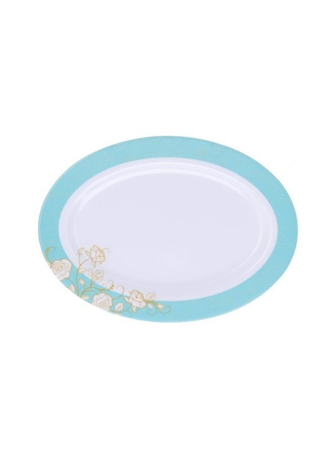 DELCASA 40pcs Melamine Ware Dinner Set  | Lightweight | Chip Resistant | Dishwasher-Safe | Elegant Design | Superior Quality | Plates, Dishes, Bowls, Spoons, Service For 6 White  - Image 5